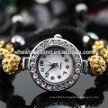 Wholesale White Crystal Shamballa bling bling wrist watch